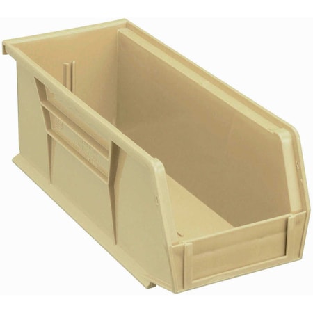 Global Industrial Hang & Stack Storage Bin, Plastic, Tan, 5 in H 269689BG